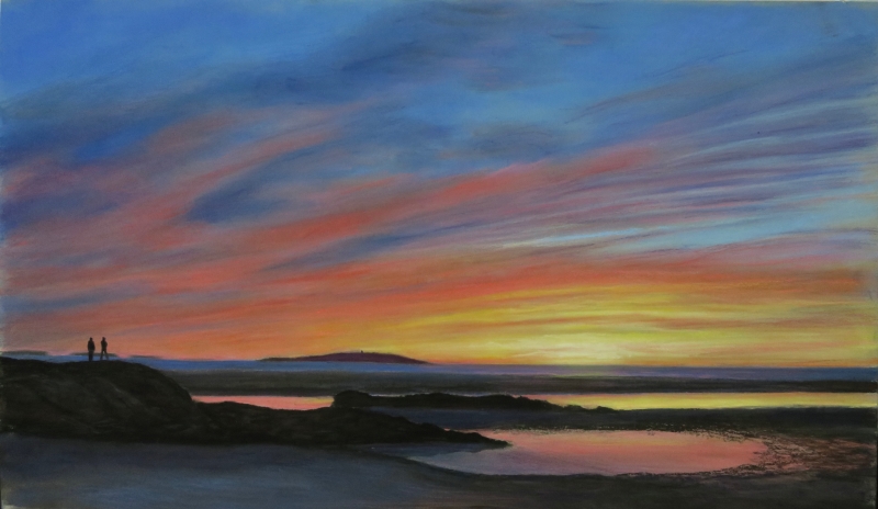Winter Sunrise (Small Point, ME) by artist Tim Woolsey